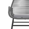 vidaXL Juego comedor jard&iacute;n 7 pzas cojines rat&aacute;n sint&eacute;tico vidrio gris