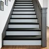 vidaXL Pelda&ntilde;os de escalera 4 uds madera maciza roble marr&oacute;n oscuro
