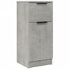 vidaXL Aparador de madera contrachapada gris hormig&oacute;n 30x30x70 cm