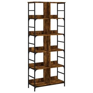 vidaXL Estanter&iacute;a de madera ingenier&iacute;a roble ahumado 78,5x33x188,5 cm