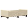 vidaXL Sof&aacute; cama nido con cajones tela color crema 100x200 cm