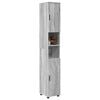 vidaXL Gabinete de Ba&ntilde;o con puerta Gris Sonoma 30 x 35 x 192 cm