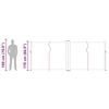 vidaXL Toldo lateral retr&aacute;ctil para patio color crema 170x1200 cm