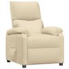 vidaXL Sill&oacute;n reclinable de tela crema
