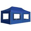 vidaXL Carpa plegable profesional con paredes aluminio azul 6x3m