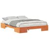 vidaXL Estructura de cama Marr&oacute;n 150 x 200 cm