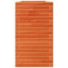 vidaXL Jardinera madera maciza de pino marr&oacute;n cera 110x40x72,5 cm