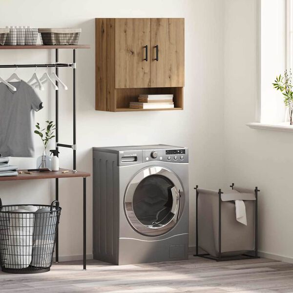 vidaXL Armario de pared Roble artesanal 60 x 31 x 70 cm