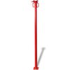 vidaXL Soporte Acrow Manual Rojo 280 x 12 x 12 cm