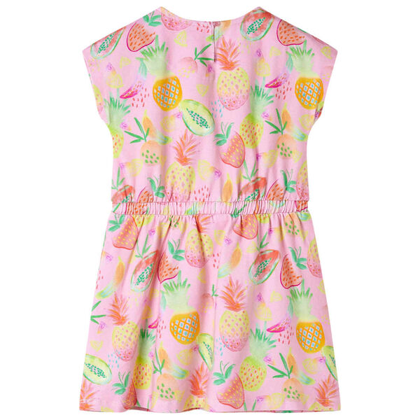 Vestido infantil rosa suave 116