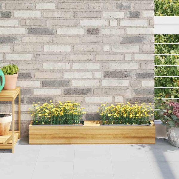 vidaXL Jardineras para europal&eacute;s 12 uds PP gris 36x13,5x9,5 cm