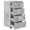 vidaXL Armarios de Almacenamiento 2 pcs Gris Concreto 60 x 48 x 105 cm