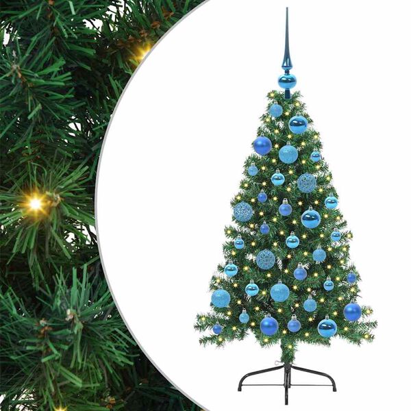 vidaXL &Aacute;rbol de Navidad Artificial Preiluminado Verde 120 cm PVC