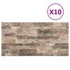 vidaXL Paneles de pared 10 pcs Multicolor 100 x 50 cm Espuma EPS