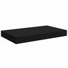 vidaXL Estantes flotantes de pared 4 uds MDF negro 40x23x3,8 cm