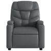 vidaXL Sillón reclinable de cuero sintético gris