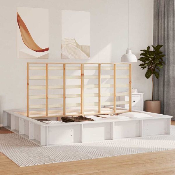 vidaXL Estructura de cama 180 x 200 cm Madera de pino macizo