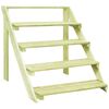 vidaXL Soporte para plantas madera de pino impregnada 80x80x80 cm