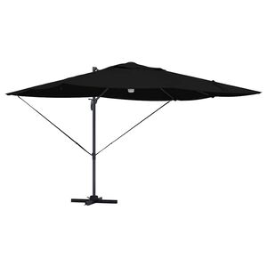 vidaXL Sombrilla Negro 351 x 250 x 253 cm Poli&eacute;ster y Aluminio