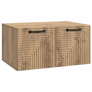 vidaXL Mueble para TV de pared Roble Artesanal 59,5 x 41 x 30 cm