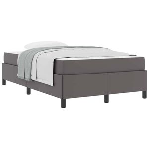 vidaXL Estructura de cama con colch&oacute;n Gris 120 x 200 cm tela