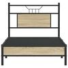 vidaXL Estructura de cama sin colchón madera roble Sonoma 80x200 cm