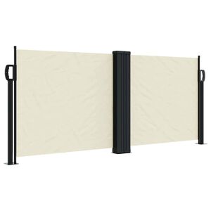 vidaXL Toldo lateral retr&aacute;ctil crema 100x600 cm