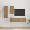 vidaXL Conjunto de mueble de TV 4 pcs Roble artisan 30.5 x 30 x 90 cm