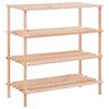 vidaXL Zapatero de 4 alturas madera maciza de abeto