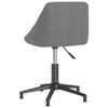 vidaXL Silla de comedor giratoria de terciopelo gris claro
