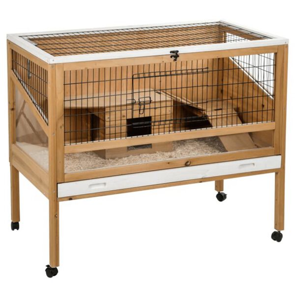 Kerbl Jaula de animales Indoor Deluxe 115x60x92,5 cm madera 82725