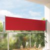 vidaXL Toldo lateral retr&aacute;ctil de jard&iacute;n rojo 80x300 cm