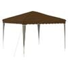 vidaXL Carpa Plegable para Fiestas 288 x 288 x 245 cm Gris topo