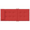 vidaXL Cojines de silla con respaldo alto 4 uds tela Oxford rojo