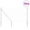 vidaXL Valla con Poste Plateado 1,4 x 10 m Acero