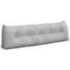 vidaXL Coj&iacute;n de Espalda Gris Claro 160 x 24 x 50 cm Terciopelo