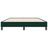 vidaXL Cama box spring sin colch&oacute;n verde oscuro terciopelo 160x220 cm