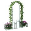vidaXL Arco de jard&iacute;n con cerradura Verde 203 x 50 x 218 cm
