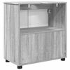 vidaXL Gabinete de Ba&ntilde;o con almacenamiento Gris Sonoma 61 x 35 x 64 cm