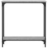 vidaXL Mesa consola madera de ingenier&iacute;a gris Sonoma 75x22,5x75 cm