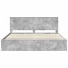vidaXL Estructura de cama Concreto 200 x 200 cm Madera de pino macizo