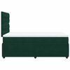 vidaXL Cama box spring con colch&oacute;n terciopelo verde oscuro 120x200 cm