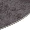 vidaXL Alfombra lavable gris &Oslash; 200 cm