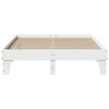 vidaXL Estructura de cama sin colch&oacute;n madera de pino blanca 150x200 cm