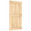 vidaXL Puerta corredera con herrajes madera maciza de pino 100x210 cm