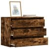 vidaXL Cajonera de esquina madera ingenier&iacute;a roble ahumado 80x41x58 cm