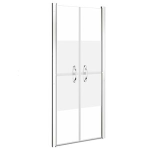 vidaXL Puerta de ducha ESG medio esmerilado 71x190 cm