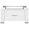 vidaXL Soporte pedestal para lavadora con caj&oacute;n blanco