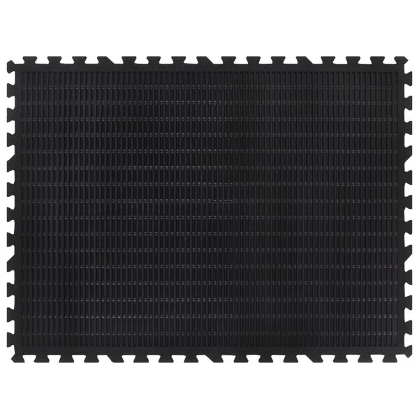 vidaXL Baldosa de suelo de goma negro 12 mm 90x120 cm