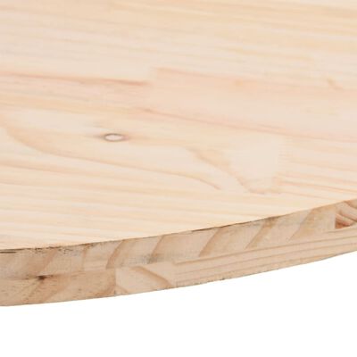 vidaXL Tablero de mesa ovalado madera maciza de pino 60x30x2,5 cm